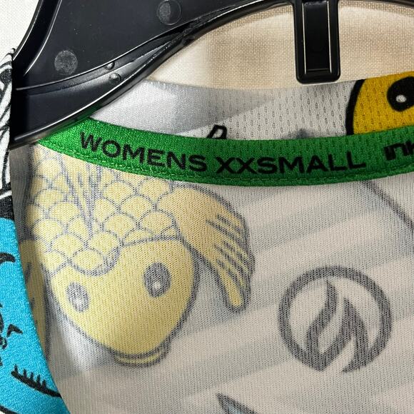 InkNBurn Lucky Tech Short Sleeve Graphic T Shirt XXS 2XS White Multicolor Gym - Picture 5 of 7